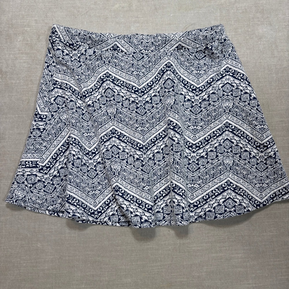 No Boundaries Geometric Mini Skater Skirt Size XL